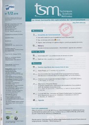 Techniques sciences méthodes. 1-2, Mardi 9 Janvier 2018 | 