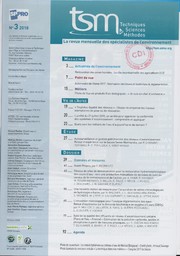 Techniques sciences méthodes. 3, Vendredi 9 Mars 2018 | 