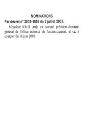 Décret n° 2003-1555 du 02 juillet 2003 | 