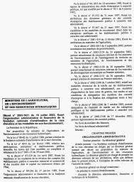 Décret n° 2003-1631 du 16 juillet 2003 | 