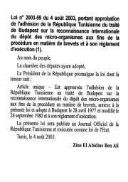 Loi n° 2003-59 | 