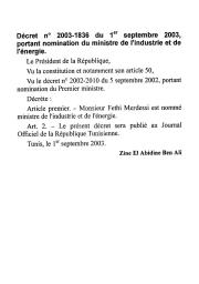 Décret n° 2003-1836 du 01 septembre 2003 | 