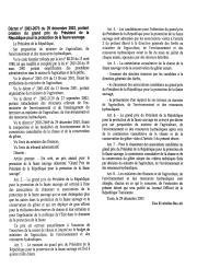Décret n° 2003-2670 du 29 décembre 2003 | 