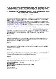 Arrêté des ministres de l'équipement et de l'habitat et de l'environnement et de l'aménagement du territoire du 28 mai 2002 | 