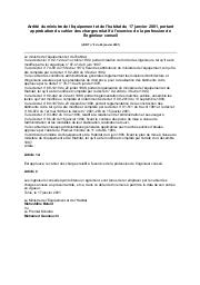 Arrêté du ministre de l'équipement et de l'habitat du 17 janvier 2001 : Arrêté du ministre de l'équipement et de l'habitat du 17 janvier 2001, portant approbation du cahier des charges relatif à l'exercice de la profession de l'ingénieur conseil (JORT n° 8 du 26 janvier 2001) | 