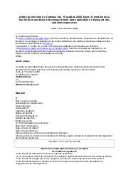 Arrêté du ministre de l'intérieur du 16-10-2000 la feuille de route de transport : Arrêté du ministre de l'intérieur du 16 octobre 2000, fixant le modèle de la feuille de route devant être tenue durant toute opération de transport des matières explosives (JORT n° 85 du 24 octobre 2000) | 