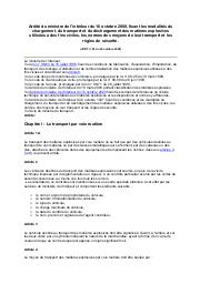 Arrêté du ministèr de l'intérieur du 16-10-00 "les modalités du chargement des matières explosives" | 