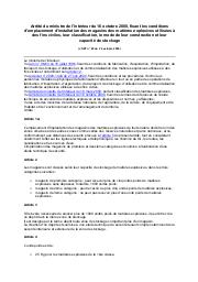 Arrêté du ministère de l'intérieur du 16-10-2000 "installation des magasins des matières explosives" | 