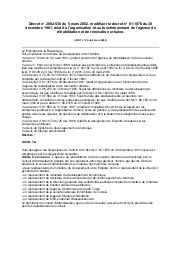Décret n 2002-536 du 5 mars 2002 | 