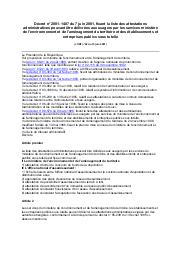 Décret n° 2001-1407 du 7 juin 2001 | 