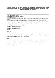 Décret n° 99-467 du 01 mars 1999 | 