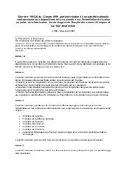 Décret n° 99-626 du 22 mars 1999 | 