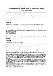 Décret n° 99-99 du 11 janvier 1999 | 