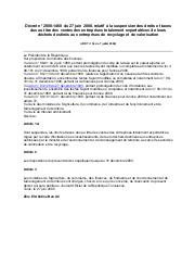 Décret n° 2000-1460 du 27 juin 2000 | 