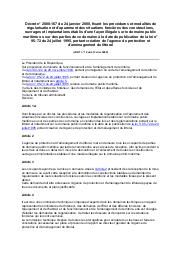 Décret n° 2000-167 du 24 janvier 2000 | 