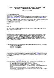 Décret n° 2000-702 du 5 avril 2000 | 