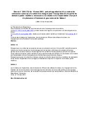 Décret n° 2001-722 du 19 mars 2001 | 