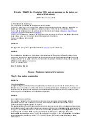 Décret n° 99-2253 du 11 octobre 1999 | 