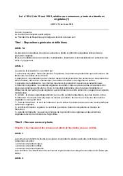 Loi n° 99-42 du 10 mai 1999 | 