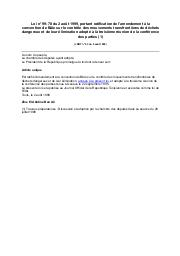 Loi n° 99-78 du 2 août 1999 | 