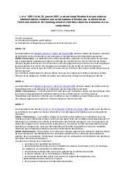 Loi n° 2001-14 du 30 janvier 2001 | 
