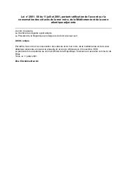 Loi n° 2001-68 du 11 juillet 2001 | 
