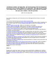Arrêté des ministres de l'agriculture, de l'environnement et de l'aménagement du territoire et de la santé publique du 28 septembre 1995 | 