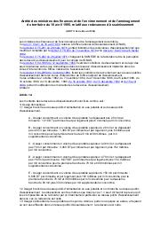 Arrêté des ministres des finances et de l'environnement et de l'aménagement du territoire du 18 avril 1995 | 