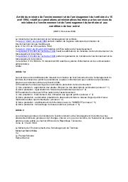 Arrêté du ministre de l'environnement et de l'aménagement du territoire du 15 avril 1994 | 