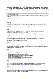 Décret n° 89-404 du 24 mars 1989 : Décret n° 89-404 du 24 mars 1989, réglementant les modalités, la durée et les objectifs de la soumission au régime forestier des terrains de parcours des 2ème et 3ème catégories ainsi que l'exercice du pâturage sur ces terrains (JORT n° 25 du 11 avril 1989) | 