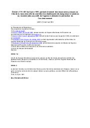 Décret n° 91-861 du 8 juin 1991 | 