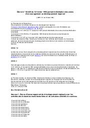 Décret n° 94-426 du 14 février 1994 | 
