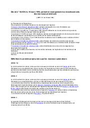 Décret n° 94-538 du 10 mars 1994 | 