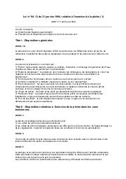 Loi n° 94-13 du 31 janvier 1994 | 