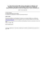 Loi n° 95-63 du 10 juillet 1995 | 
