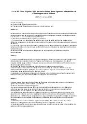 Loi n° 95-72 du 24 juillet 1995 | 