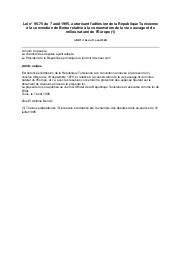 Loi n° 95-75 du 7 août 1995 | 