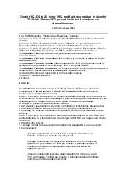 Décret n° 82-474 du 26 février 1982 : Décret n° 82-474 du 26 février 1982, modifiant et complétant le décret n° 75-201 du 29 mars 1975, portant institution des redevances d’assainissement (JORT n° 16 du 9 mars 1982) | 