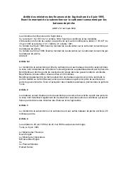 Arrêté des ministres des finances et de l'agriculture du 6 juin 1995 | 
