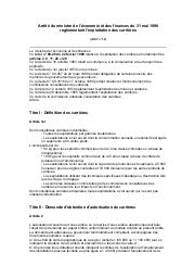 Arrêté du ministre de l’économie et des finances du 31 mai 1990 : Arrêté du ministre de l’économie et des finances du 31 mai 1990 réglementant l’exploitation des carrières (JORT n° 39) | 