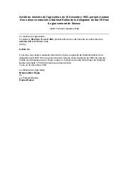 Arrêté du ministre de l'agriculture du 18 décembre 1993 : Arrêté du ministre de l'agriculture du 18 décembre 1993, portant création d'une réserve naturelle à Sebkhat Kelbia de la délégation de Sidi El Hani du gouvernorat de Sousse (JORT n° 100 du 31 décembre 1993) | 