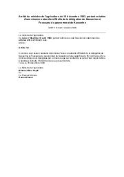 Arrêté du ministre de l'agriculture du 18 décembre 1993 : Arrêté du ministre de l'agriculture du 18 décembre 1993, portant création d'une réserve naturelle à Ettella de la délégation de Kasserine et Foussana du gouvernorat de Kasserine (JORT n° 100 du 31 décembre 1993) | 