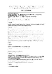 Arrêté du ministre de l'agriculture du 18 juin 1988 : Arrêté du ministre de l'agriculture du 18 juin 1988, fixant les statuts types des associations régionales de chasseurs (JORT n° 46 du 5 juillet 1988) | 