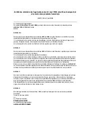 Arrêté du ministre de l'agriculture du 24 mai 1988 : Arrêté du ministre de l'agriculture du 24 mai 1988, relatif au transport et à la vente des produits forestiers (JORT n° 38 du 7 juin 1988) | 