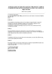 Arrêté du ministre de l'agriculture du 24 mai 1988 : Arrêté du ministre de l'agriculture du 24 mai 1988, fixant les conditions d'exploitabilité imposées aux propriétaires des forêts, non soumises au régime forestier (JORT n° 38 du 7 juin 1988) | 