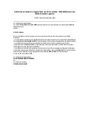 Arrêté du ministre de l'agriculture du 29 novembre 1988 : Arrêté du ministre de l'agriculture du 29 novembre 1988 définissant les délits forestiers graves (JORT n° 82 des 2-6 décembre 1988) | 