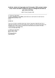 Arrêté du ministre de l'agriculture du 18 décembre 1993 : Arrêté du ministre de l'agriculture du 18 décembre 1993, portant création d'une réserve naturelle à Djebel Khroufa de la délégation de Nefza du gouvernorat de Béja (JORT n° 100 du 31 décembre 1993) | 