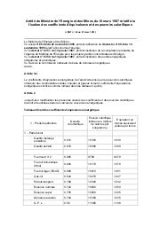 Arrêté du Ministre de l'Energie et des Mines du 18 mars 1987 : Arrêté du Ministre de l'Energie et des Mines du 18 mars 1987 relatif à la fixation des coefficients d'équivalence et des pouvoirs calorifiques (JORT n° 22 du 27 mars 1987) | 