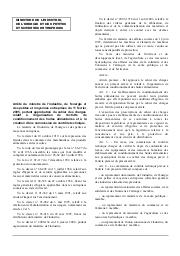Arrêté du ministre de l'industrie,de l'énergie et des petites et moyennes entreprises du 11 février 2005 | 