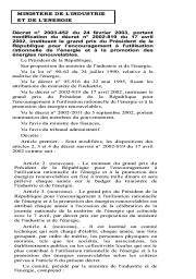 Dércret n° 2003-452 du 24 février 2003 | 